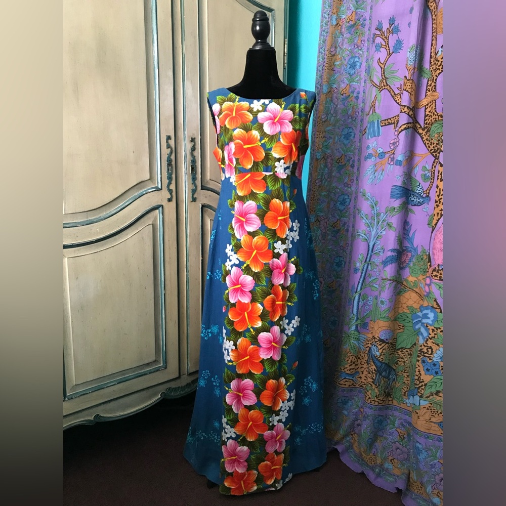 Vintage Hawaiian Dress 100% Cotton